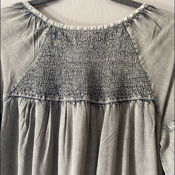 Solitaire Embroidery Peasant Boho Blouse - Picture 3 of 9